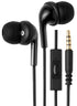 Amazon Basics In Ear Auriculares con cable, Auriculares con micrófono sin tecnología inalámbrica, Negro, 0,96 x 0,56 x 0,64 pulgadas