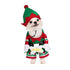 Mogoko Dog Cat Christmas Elf Costume, Funny Pet Cosplay Dress with Cap, Puppy Fleece Outfits Warm Clothes for Xmas (S Size)