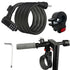 Bike Lock, E Scooter Lock 4-Digit Bike Combination Lock Compatible with Xiaomi M365/Pro2/Max/Ninebot/F Essential Scooter/Bicycle/Motor Lock Anti-Theft Ideal Lock 4ft Long with 12 Steel Bicycle Lock