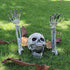 AISENO Realista Estacas de Esqueleto Decoraciones de Halloween para Estacas de Césped Jardín Decoración de Esqueleto de Halloween